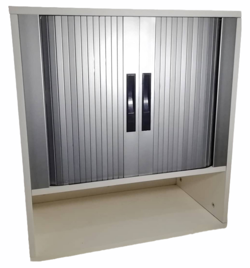 Load image into Gallery viewer, Zilveren deurkit - Zwarte handgreep 1000 mm tot 1400 mm hoog
