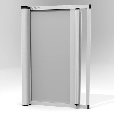 ROLdoûr Gloss White 1800mm x 700mm Cream Fabric, waterproof on same side of cartridge (option C & D) (New - Returned undelivered)