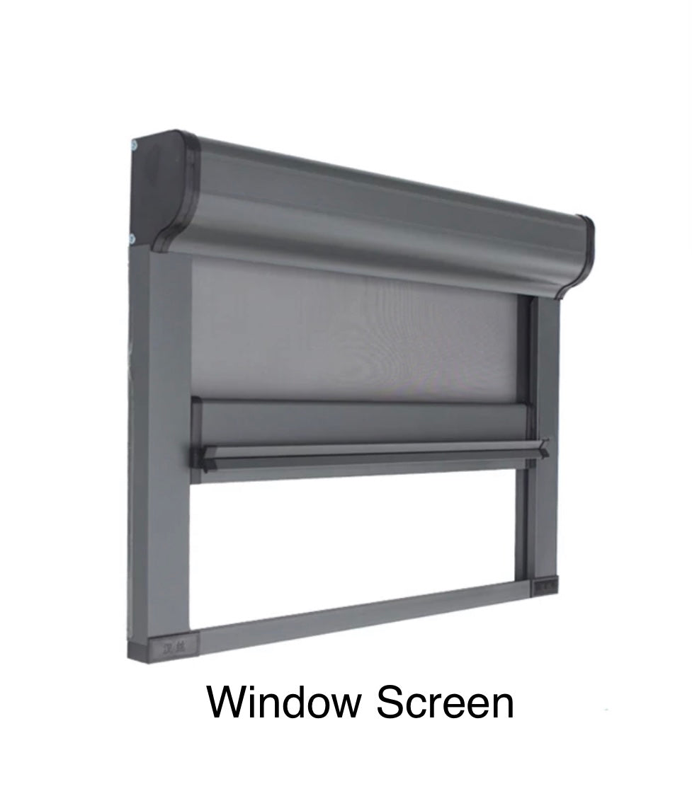 ROLdour Small Custom Made, Space Saving Horizontal or Vertical Sliding Door / Screen, Waterproof, Blackout in Lightweight Aluminium Frame