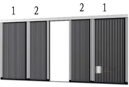 BLINDdoûr Trackless Honeycomb Insulated Blackout Blind Door - up to 2000mm Tall x up to 2000mm Wide