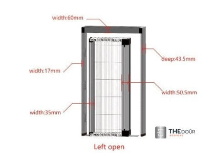 NETdoûr Trackless Net Door Screen - up to 2000mm Tall x up to 2000mm Wide