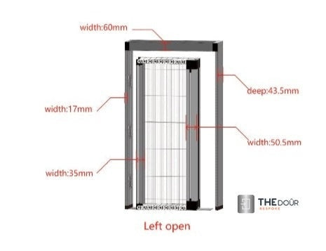 NETdoûr Trackless Net Door Screen - up to 2000mm Tall x up to 2000mm Wide