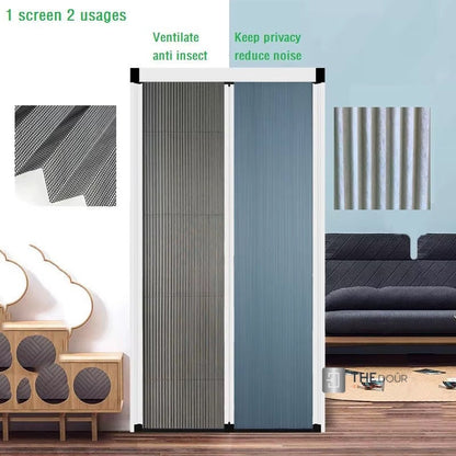 BLINDdoûr Trackless Honeycomb Insulated Blackout Blind Door - up to 2000mm Tall x up to 2000mm Wide