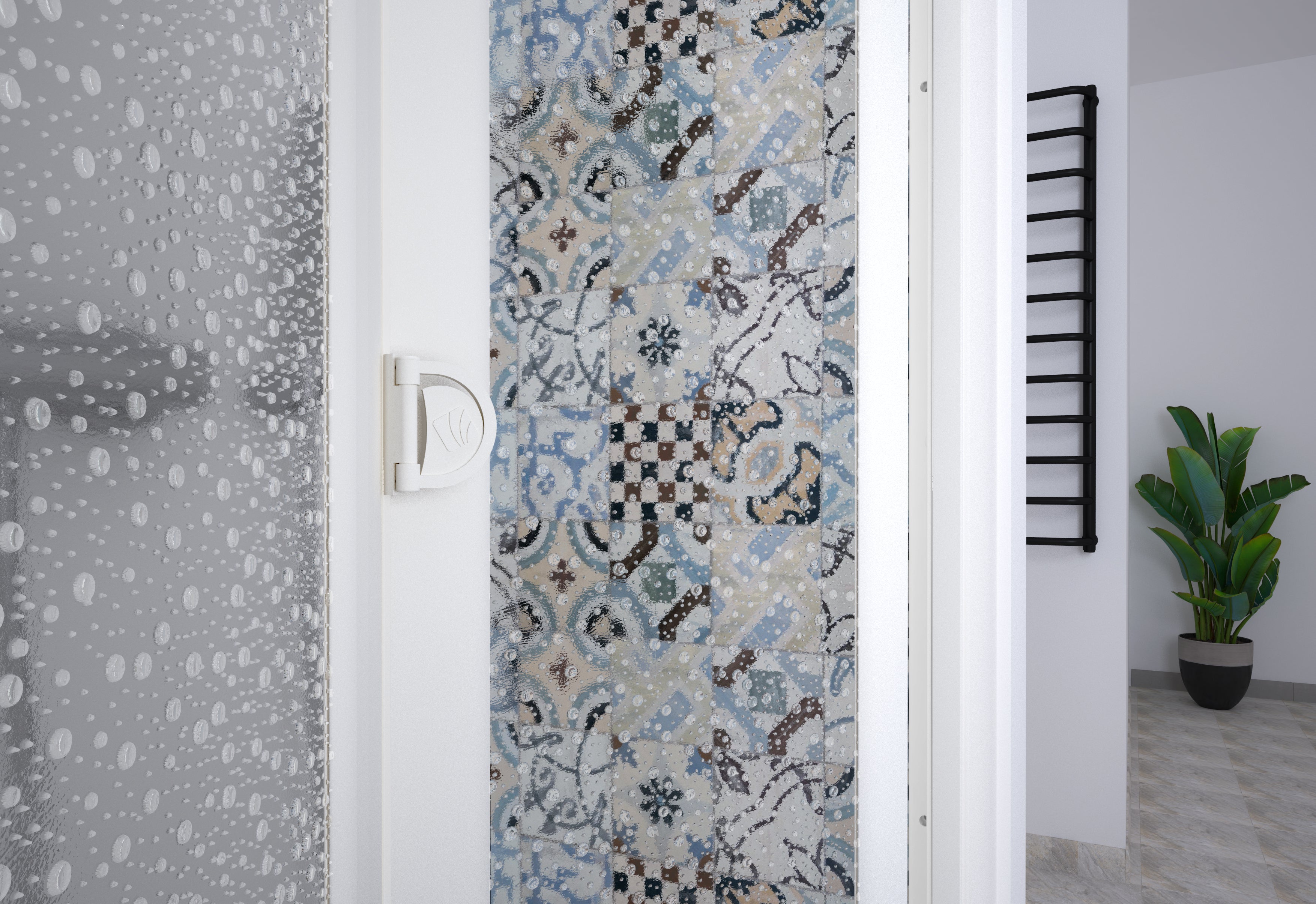 SAFEdour (ZERO Glass) Single Sliding Shower Door for Homes, Public Spaces, Campervans & Motorhomes