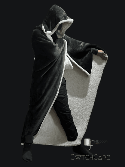 CwtchCape Camper Sherpa Fleece Hoodie Walkie Blanket Adult 1 size fits all - 4 Colours