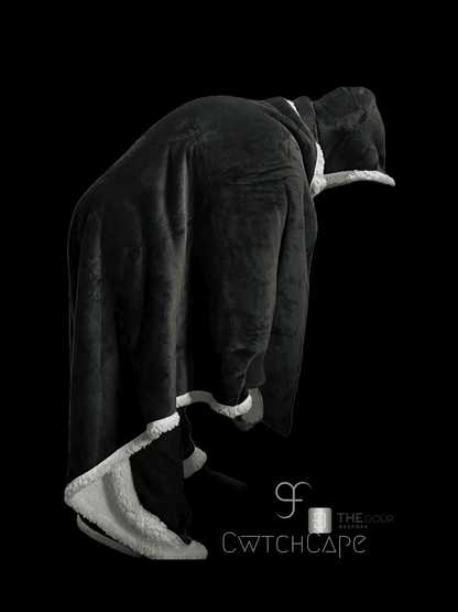 CwtchCape Camper Sherpa Fleece Hoodie Walkie Blanket Adult 1 size fits all - 4 Colours