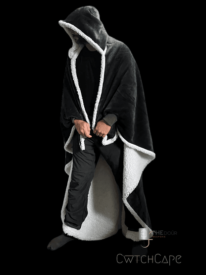 CwtchCape Camper Sherpa Fleece Hoodie Walkie Blanket Adult 1 size fits all - 4 Colours