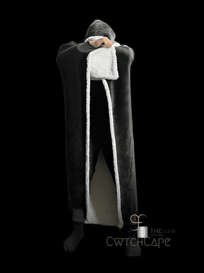 CwtchCape Camper Sherpa Fleece Hoodie Walkie Blanket Adult 1 size fits all - 4 Colours