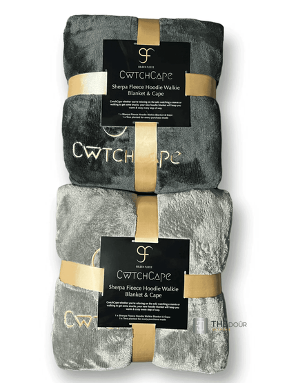 CwtchCape Camper Sherpa Fleece Hoodie Walkie Blanket Adult 1 size fits all - 4 Colours
