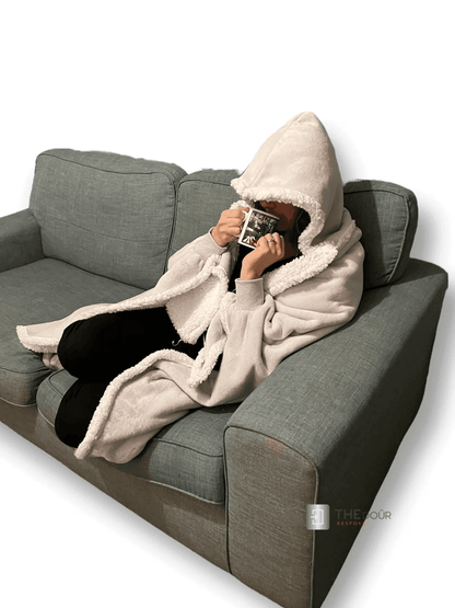 CwtchCape Camper Sherpa Fleece Hoodie Walkie Blanket Adult 1 size fits all - 4 Colours