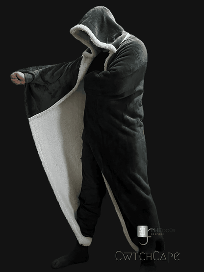 CwtchCape Camper Sherpa Fleece Hoodie Walkie Blanket Adult 1 size fits all - 4 Colours