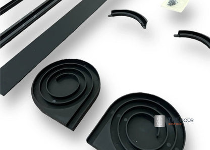 Easy Cut Tambour Vertical or Horizontal Sliding Door Kit & Parts, Up to 1000mm x 1000mm Area.