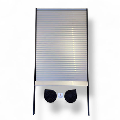 Easy Cut Tambour Vertical or Horizontal Sliding Door Kit & Parts, Up to 1000mm x 1000mm Area.
