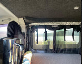 VANdoûr Universal Medium & Large Size Campervan 4 en 1 Moustiquaire / Moustiquaire + Couche Imperméable / Intimité, pour s'adapter de chaque côté ou à l'arrière.