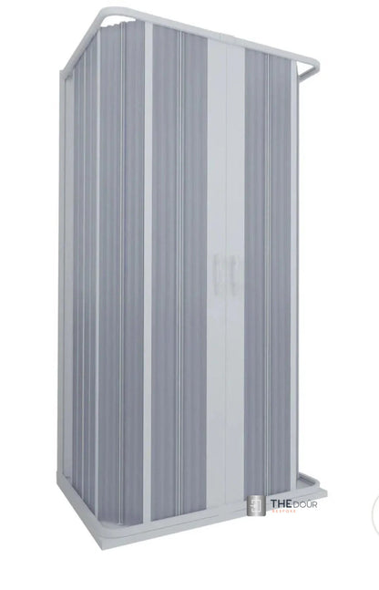 FLEXdoûr 3 Side Folding PVC Shower Enclosure Doors with central Opening 1850mm Height x Various Widths