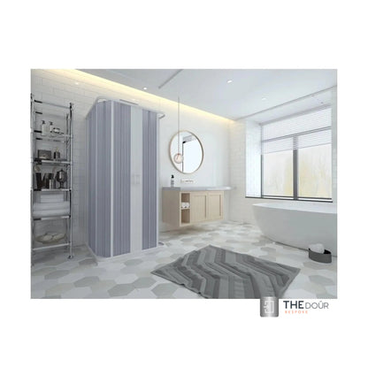 FLEXdoûr 3 Side Folding PVC Shower Enclosure Doors with central Opening 1850mm Height x Various Widths