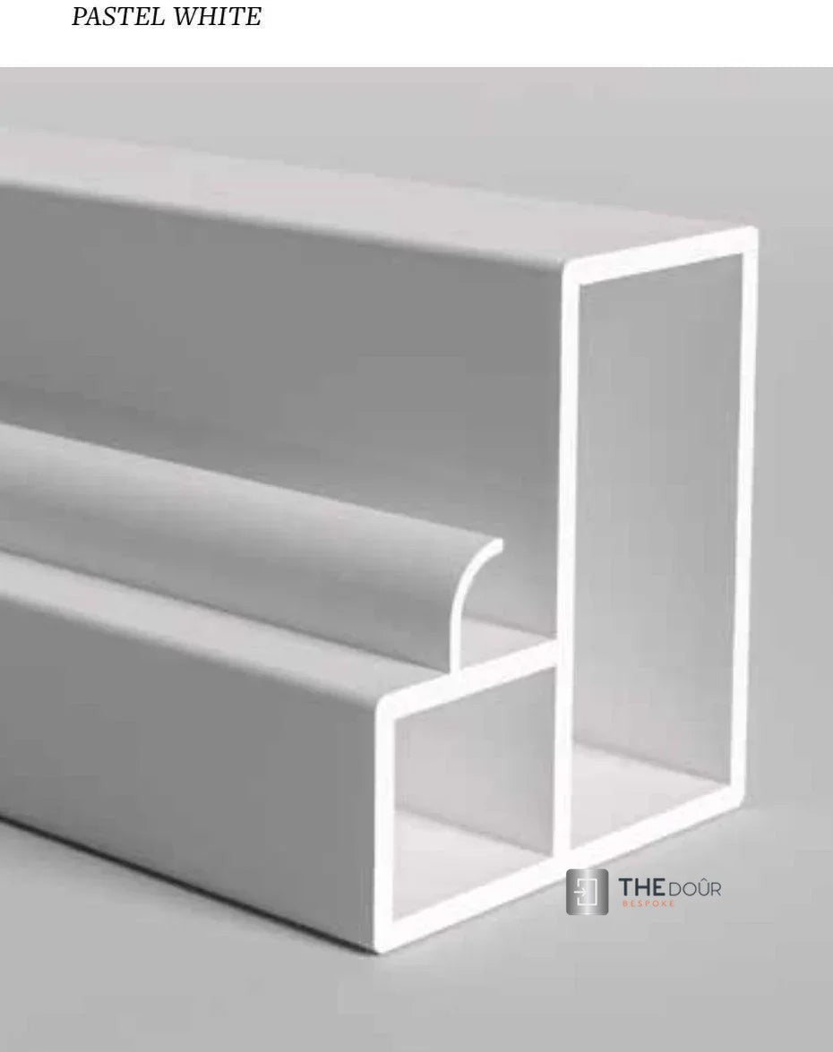 FLEXdoûr Corner PVC Shower Door with central Opening 1850mm Height x Various Reducible Width