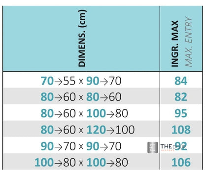 FLEXdoûr Corner PVC Shower Door with central Opening 1850mm Height x Various Reducible Width