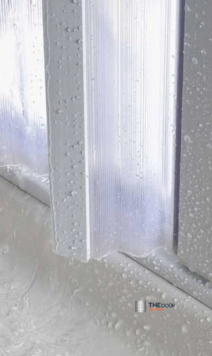 FLEXdour Folding PVC Shower Enclosure Doors Central Opening 1850mm Height x Various Width