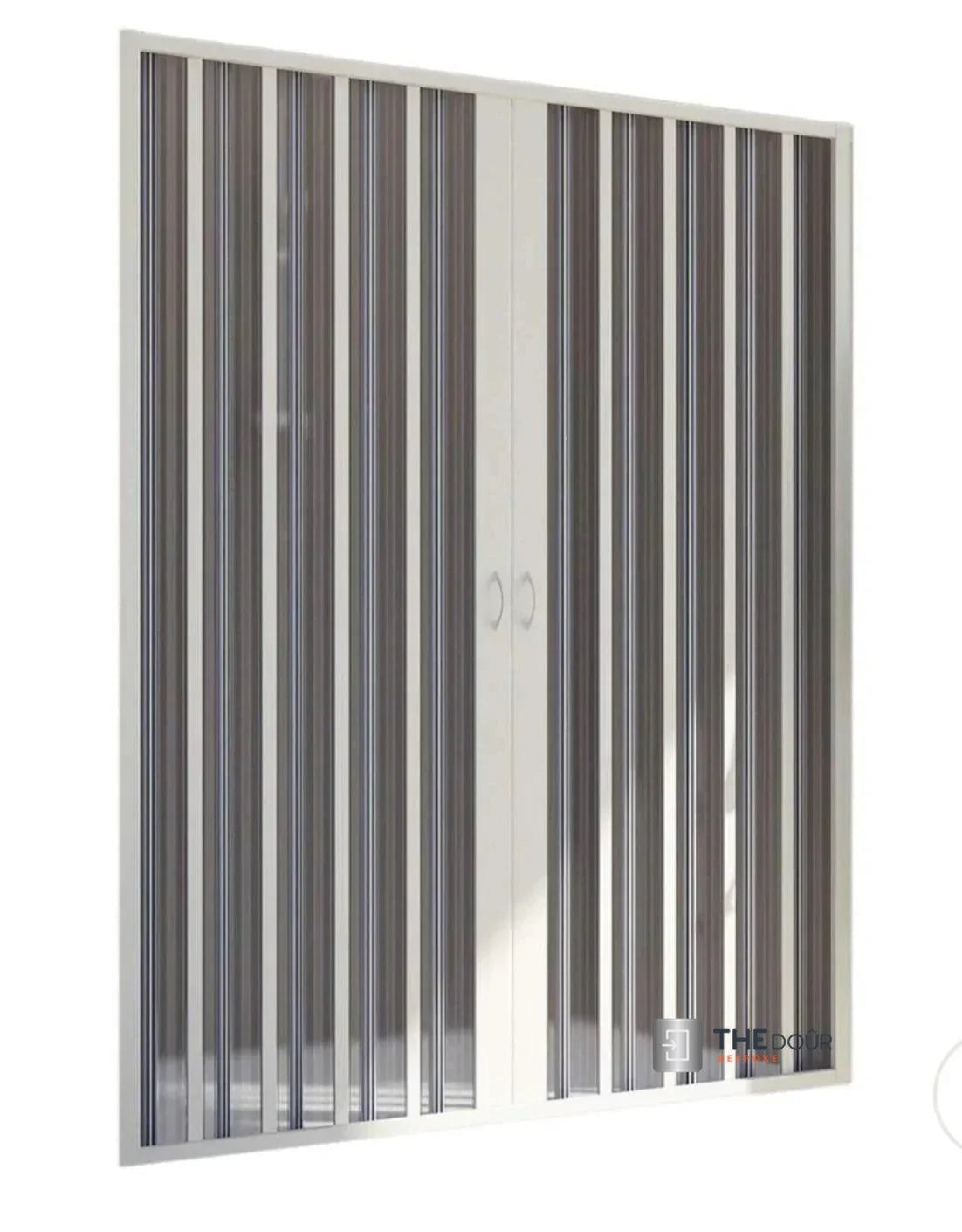 FLEXdour Folding PVC Shower Enclosure Doors Central Opening 1850mm Height x Various Width