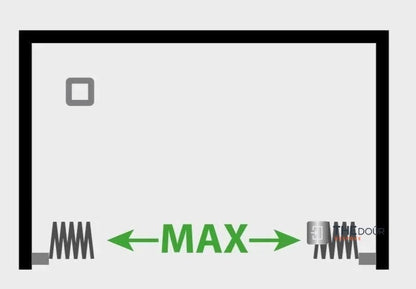 FLEXdour Folding PVC Shower Enclosure Doors Central Opening 1850mm Height x Various Width