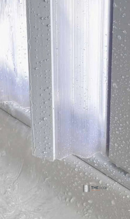 FLEXdoûr PVC Folding Shower Door with Side Opening 1850mm Height x Various Width