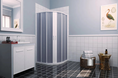FLEXdoûr PVC Shower Door with Central Opening 1850mm Height x Various Width