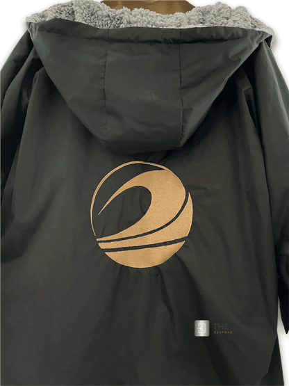 GF Large Dry Beach Changing Robe, Sherpa Fleece Lining - Waterproof, Windproof Oversized Coat - Swimming - Water-sports