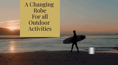 GF Large Dry Beach Changing Robe, Sherpa Fleece Lining - Waterproof, Windproof Oversized Coat - Swimming - Water-sports