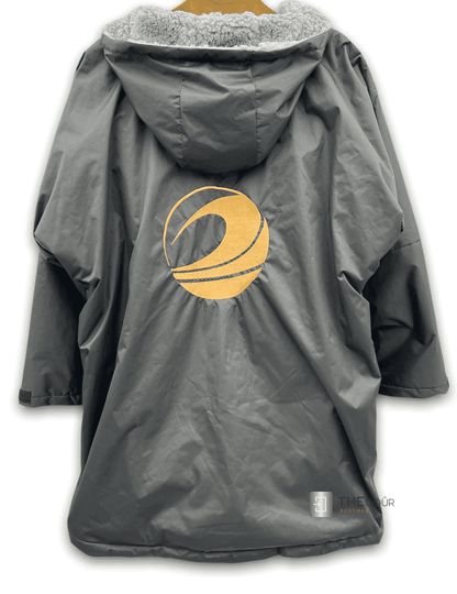 GF Large Dry Beach Changing Robe, Sherpa Fleece Lining - Waterproof, Windproof Oversized Coat - Swimming - Water-sports
