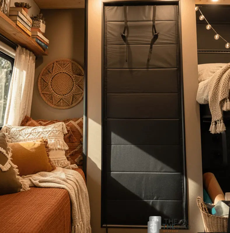 ZIPdoûr Shower Door 4x4 Camper Van / RV - Double Insulated Zip Close in Various Sizes ZIPdoûr