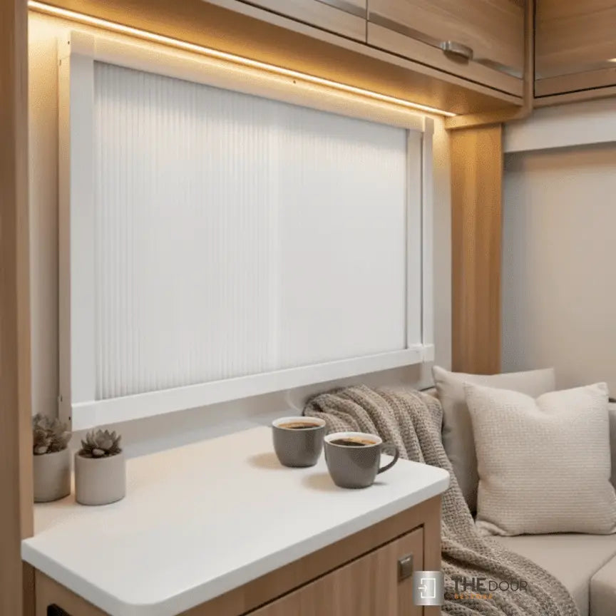 WINdoûr Custom Made Pleated Honeycomb Insulated Blackout Blind or Net 400mm - 1000mm Tall x up to 2000mm Wide THEdoûr Bespoke