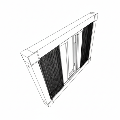 WINdoûr DUO Made to Measure Honeycomb Insulation Complete Blackout Blind & or Net up to 2000mm Tall x up to 2000mm Wide