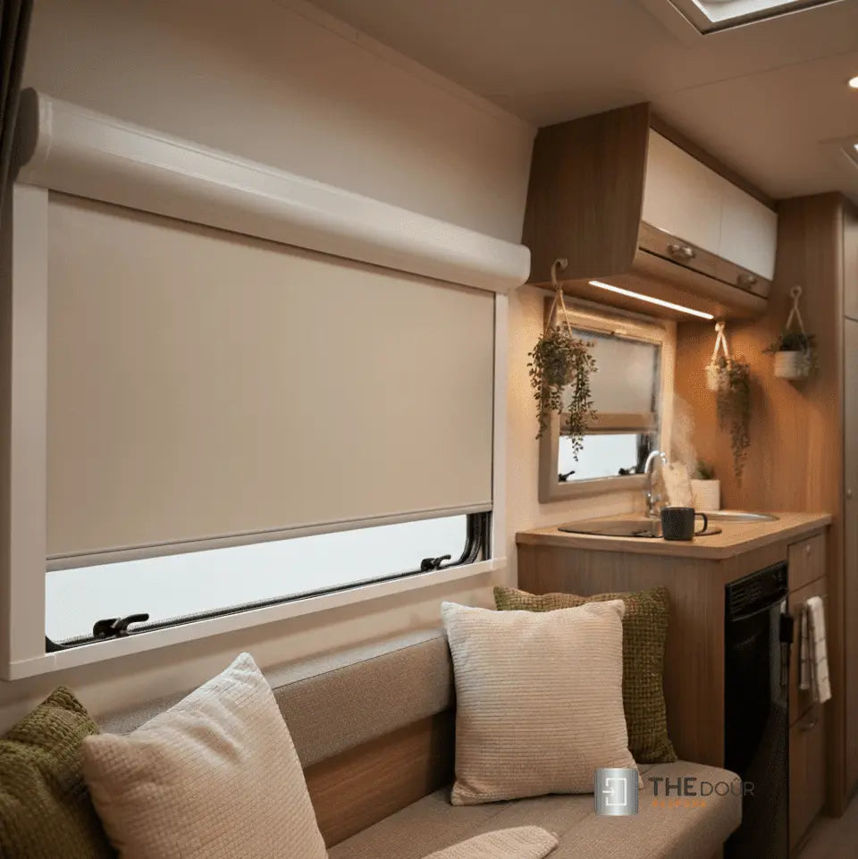 ROLdour Vertical Black out Roller Blind from 1500mm up to 2000mm Wide x up to 1000mm Tall Made to Measure THEdoûr Bespoke