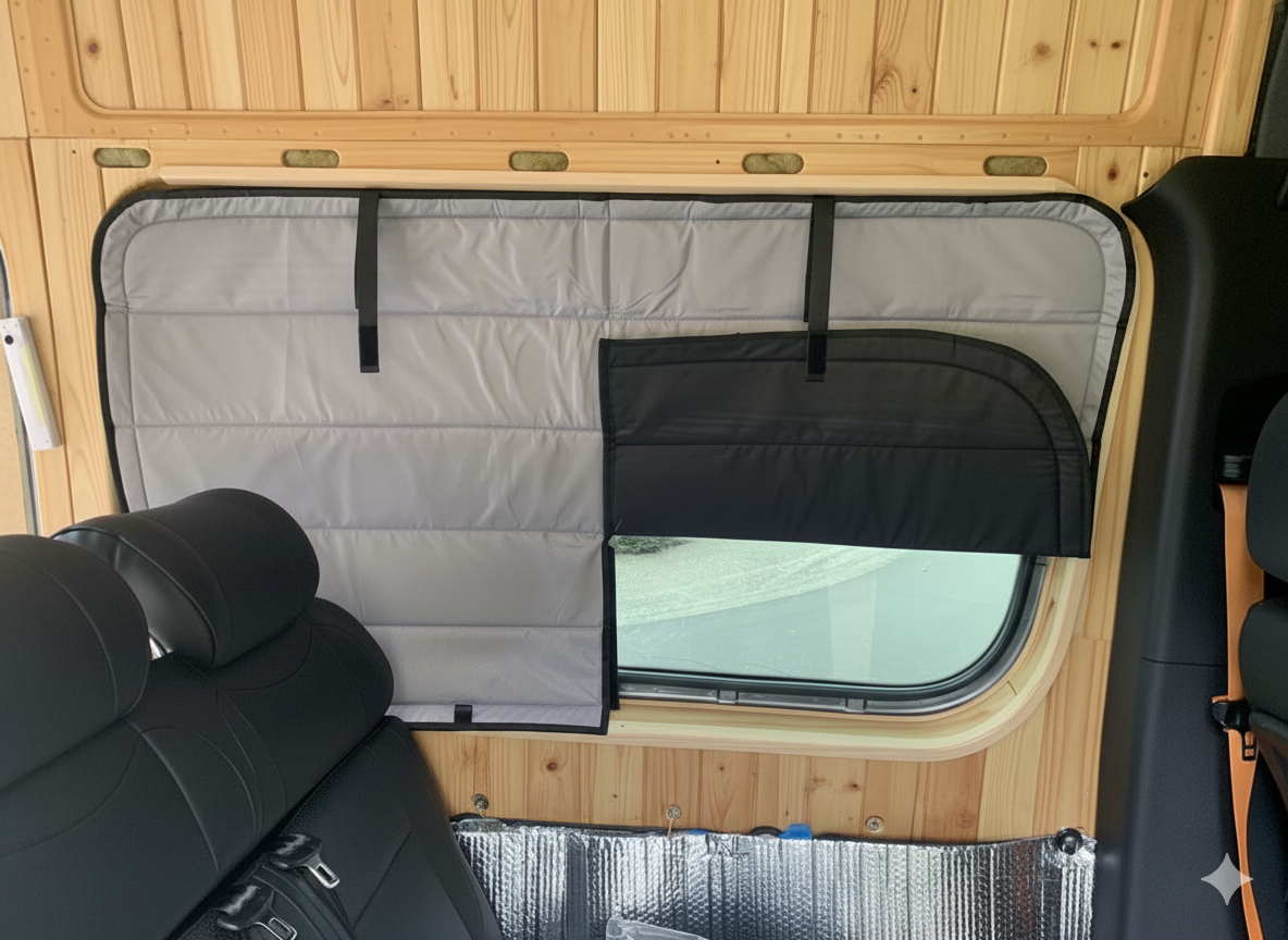 Mercedes Sprinter Magnetic Window Covers – Models (2019 – Current) | Insulated Blackout Privacy Sets