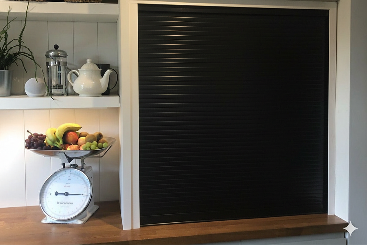 Easy Cut Tambour Vertical or Horizontal Sliding Door Kit & Parts, Up to 1000mm x 1000mm Area.