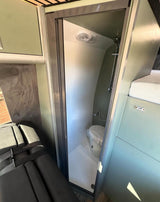 ROLdour Campervan / RV Shower Door - Custom Made to the MM Choose from 1600mm to 1799mm Tall x 500mm up to 1000mm Wide Frame. Various Colour Frames & Fabrics