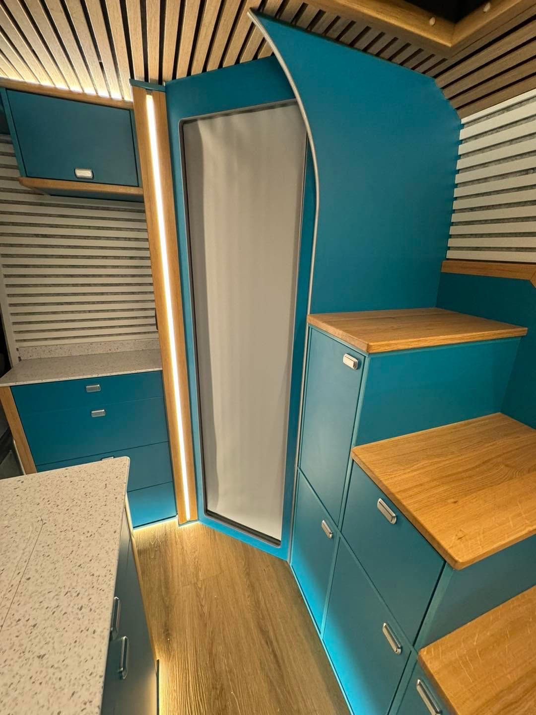 ROLdour autocaravana retráctil impermeable gris brillante, kit de puerta de ducha para RV Tambour Alternative 