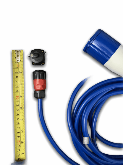 IP67 COMPACT Surface Mounted 240v Electric Hookup Red & Black