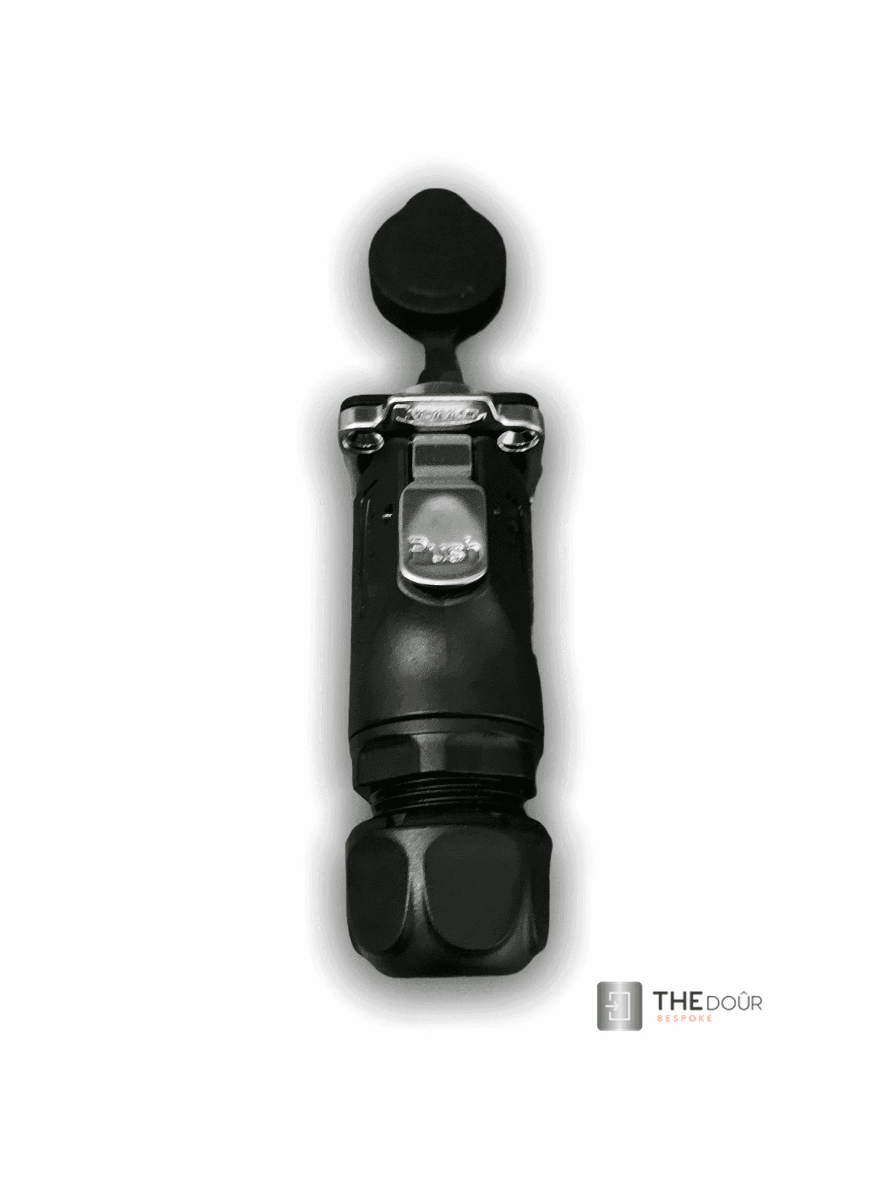 IP67 COMPACT Surface Mounted 240v Electric Hookup Black & Chrome