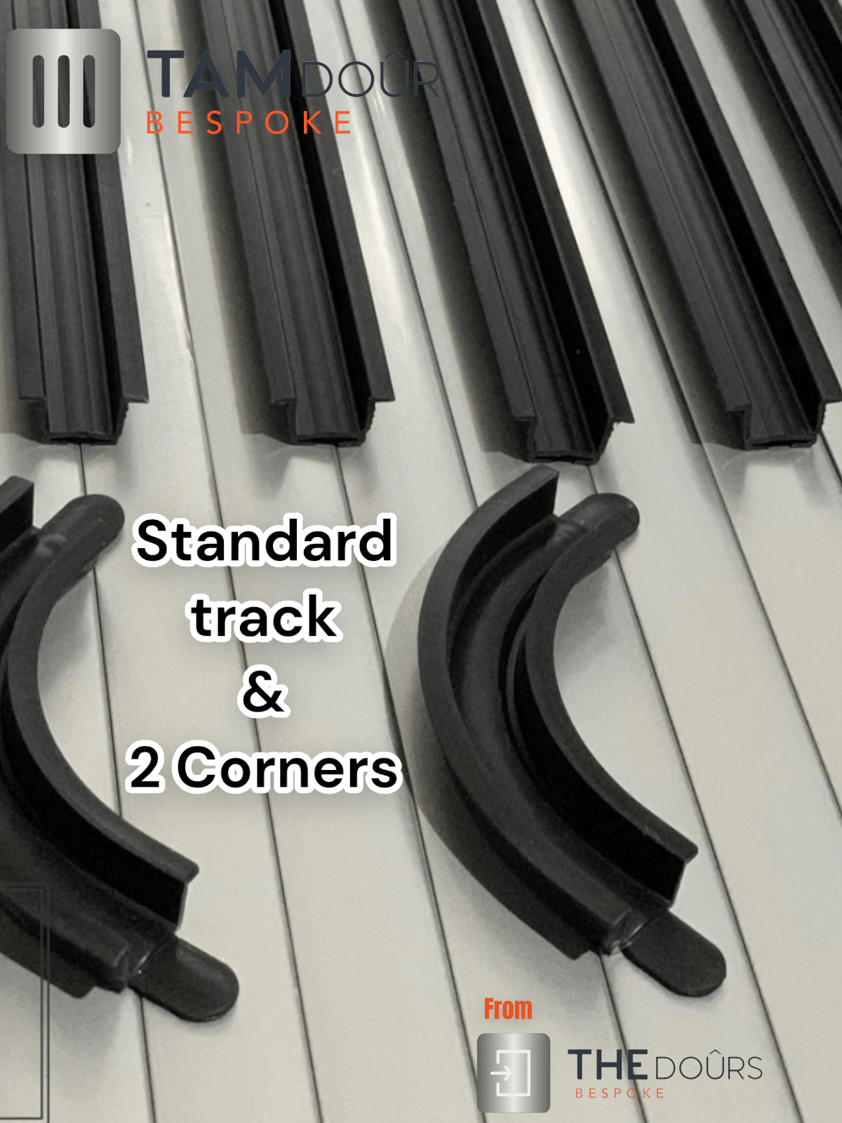 Tambour  Black or White or Silver Door kits - Custom Made to the MM from 1500mm up to 2000mm tall
