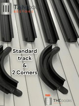 Tambour  Black or White or Silver Door kits - Custom Made to the MM from 1500mm up to 2000mm tall