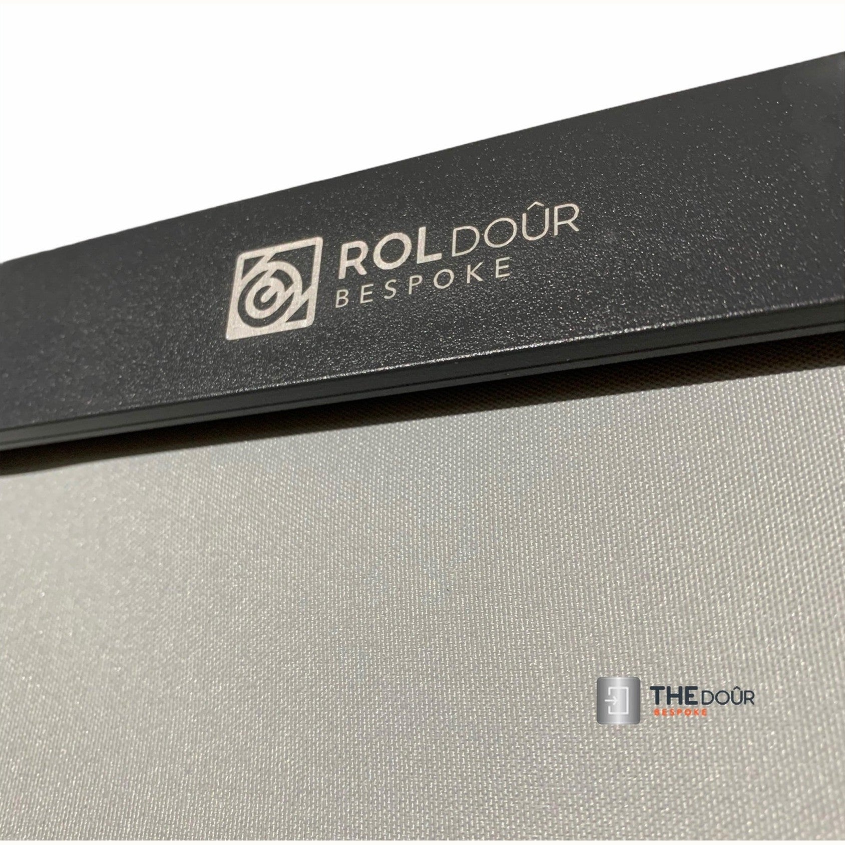 ROLdour Single Retractable door kit - Gloss Black frame-TAMdour-Dark grey,door,Drak grey,retractable dark grey door,ROLdour,shower,shower door