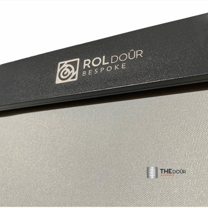 ROLdour Single Retractable door kit - Gloss Black frame-TAMdour-Dark grey,door,Drak grey,retractable dark grey door,ROLdour,shower,shower door