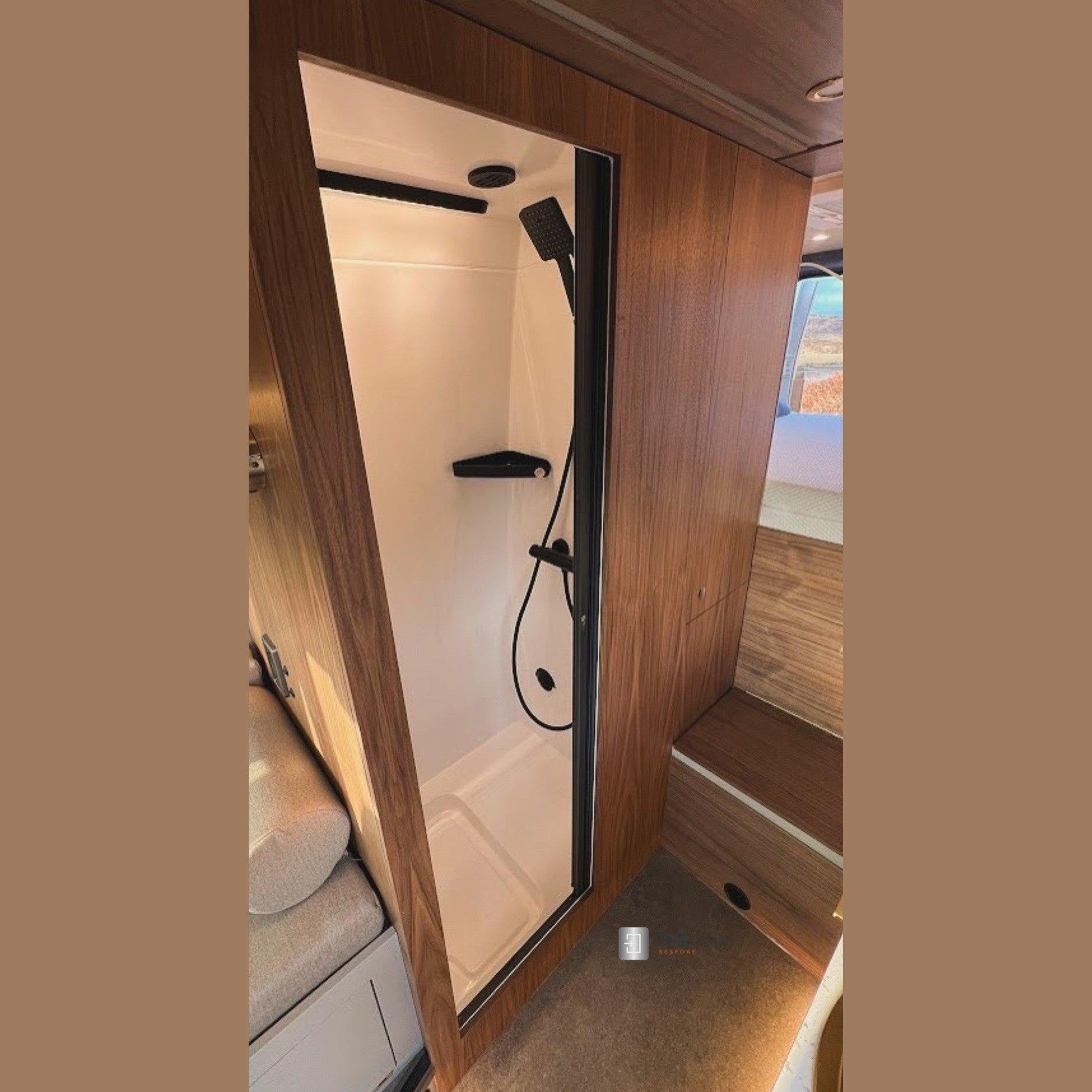 ROLdour Campervan / RV Shower Door PRE MADE 1700mm Tall x 1000mm Self Cut Width