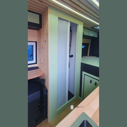 ROLdour Campervan / RV Shower Door PRE MADE 1700mm Tall x 1000mm Self Cut Width