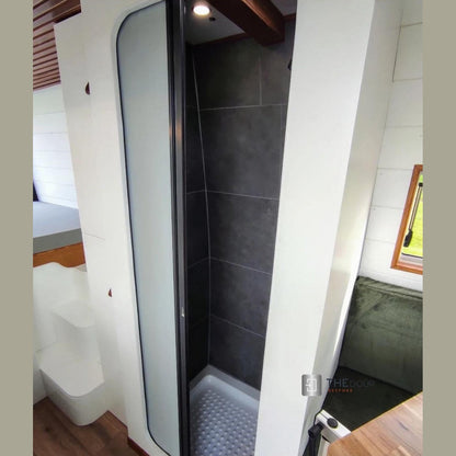 ROLdour Campervan / RV Shower Door PRE MADE 1800mm Tall x 1000mm Self Cut Width