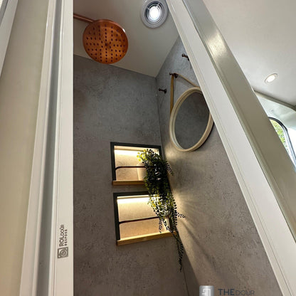 ROLdour Campervan / RV Shower Door PRE MADE 1800mm Tall x 1000mm Self Cut Width