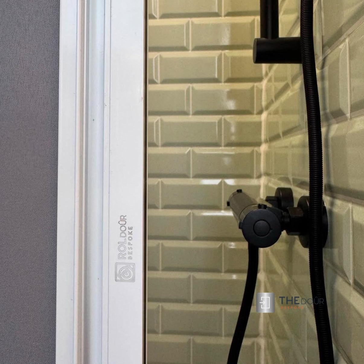 ROLdour Campervan / RV Shower Door PRE MADE 1800mm Tall x 1000mm Self Cut Width