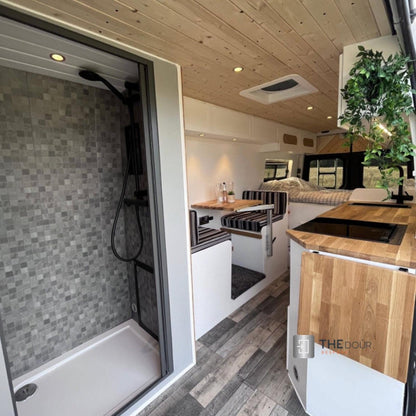 ROLdour Campervan / RV Shower Door PRE MADE 1800mm Tall x 1000mm Self Cut Width